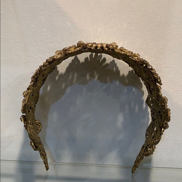 Gold crystal headband